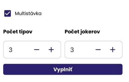 Screenshot z webstránky tipos v ktorom je ukázané hranie multistávky.